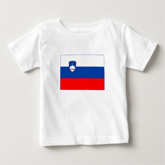 Slovenia Flag Baby T-shirt (Vorderseite)