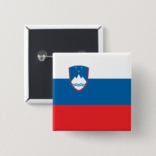 Slovenia Flag Button (Vorne & Hinten)