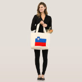 Slovenia Flag Jumbo Stoffbeutel (Vorderseite (Model))