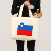 Slovenia Flag Jumbo Stoffbeutel (Vorderseite (Produkt))