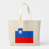 Slovenia Flag Jumbo Stoffbeutel (Rückseite)