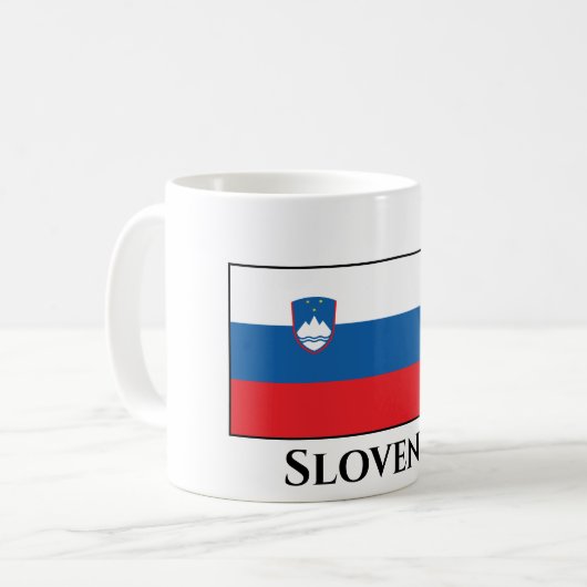 Slovenia Flag Kaffeetasse (Vorderseite Links)