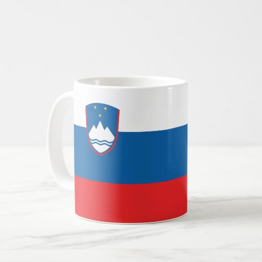 Slovenia Flag Kaffeetasse (Vorderseite Links)