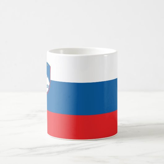 Slovenia Flag Kaffeetasse (Mittel)