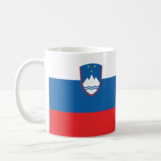 Slovenia Flag Kaffeetasse (Links)