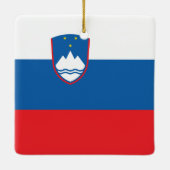 Slovenia Flag Keramikornament (Rückseite)