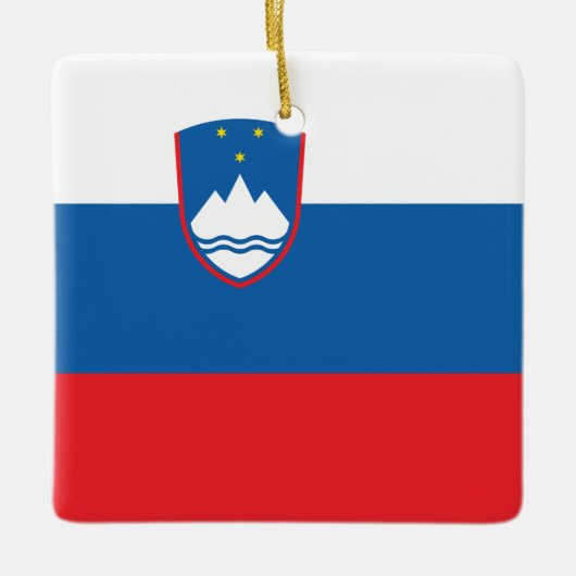 Slovenia Flag Keramikornament (Vorderseite)