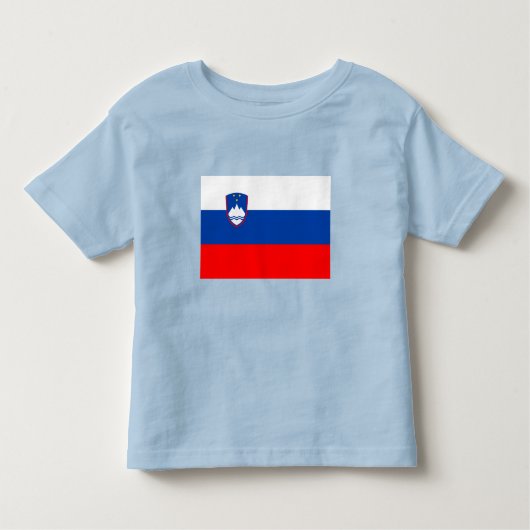 Slovenia Flag Kleinkind T-shirt (Vorderseite)