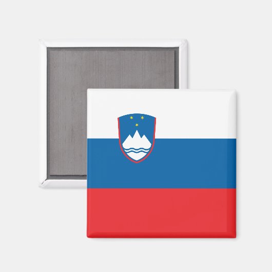 Slovenia Flag Magnet (Vorderseite/Rückseite)