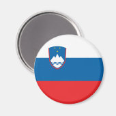 Slovenia Flag Magnet (Vorderseite/Rückseite)
