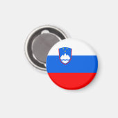 Slovenia Flag Magnet (Vorderseite/Rückseite)