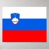 Slovenia Flag Poster (Vorne)