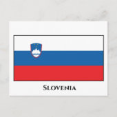 Slovenia Flag Postkarte (Vorderseite)