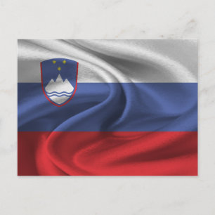 Slovenia Flag Postkarte