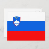 Slovenia Flag Postkarte (Vorne/Hinten)