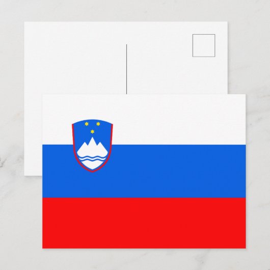 Slovenia Flag Postkarte (Vorne/Hinten)