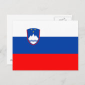 Slovenia Flag Postkarte (Vorne/Hinten)