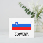 Slovenia Flag Postkarte (Stehend Vorderseite)