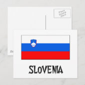 Slovenia Flag Postkarte (Vorne/Hinten)