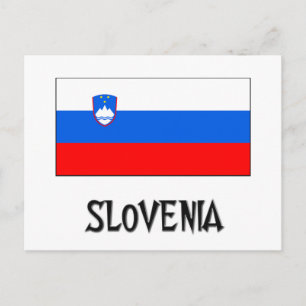 Slovenia Flag Postkarte