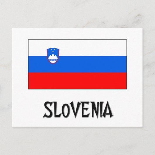 Slovenia Flag Postkarte (Vorderseite)