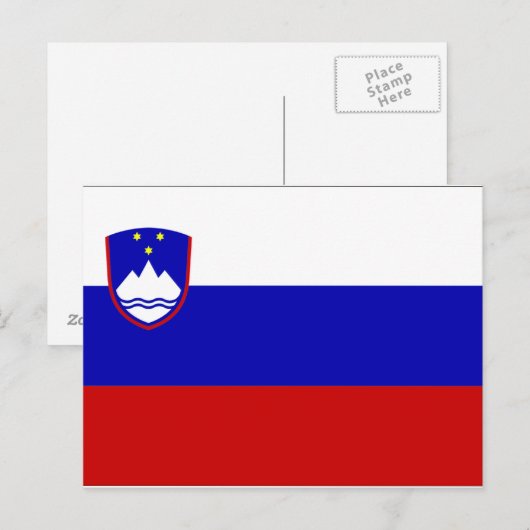 Slovenia Flag Postkarte (Vorne/Hinten)