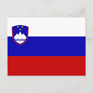 Slovenia Flag Postkarte