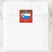 Slovenia Flag Quadratischer Aufkleber (Tasche)