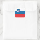 Slovenia Flag Quadratischer Aufkleber (Tasche)