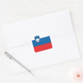 Slovenia Flag Quadratischer Aufkleber (Umschlag)