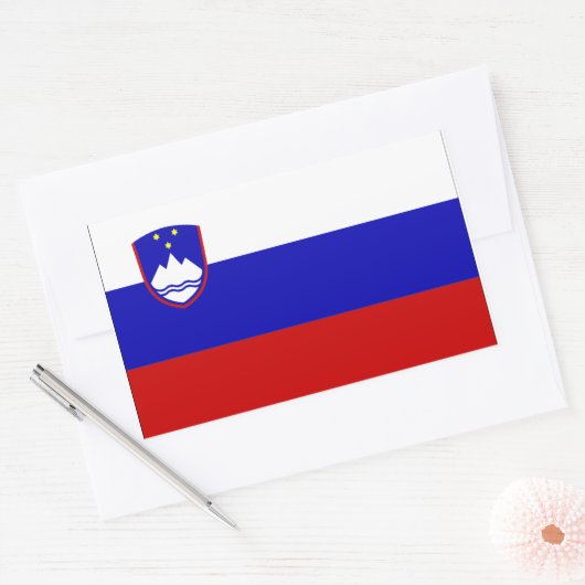 Slovenia Flag Rechteckiger Aufkleber (Umschlag)
