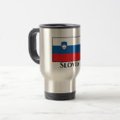 Slovenia Flag Reisebecher (Vorderseite Links)