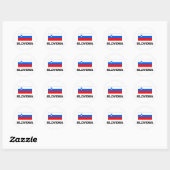 Slovenia Flag Runder Aufkleber (Blatt)