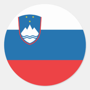 Slovenia Flag Runder Aufkleber