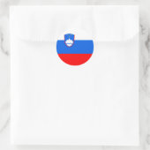 Slovenia Flag Runder Aufkleber (Tasche)