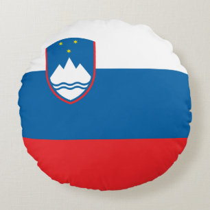 Slovenia Flag Rundes Kissen