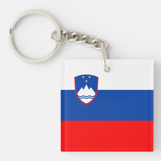 Slovenia Flag Schlüsselanhänger (Vorderseite)