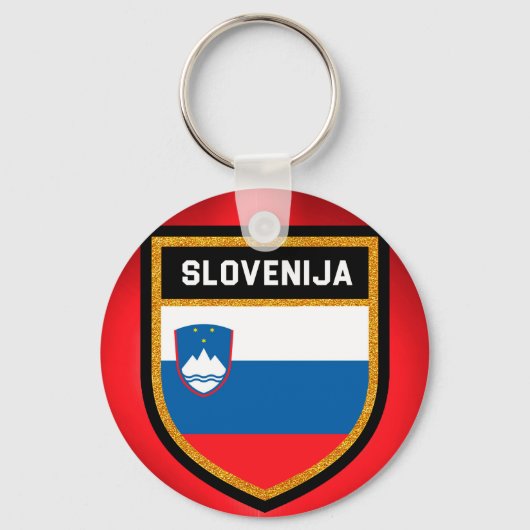 Slovenia Flag Schlüsselanhänger (Vorderseite)