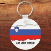 Slovenia Flag Schlüsselanhänger (Vorderseite)