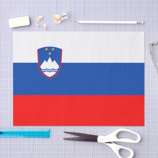 Slovenia Flag Seidenpapier (Handwerk)