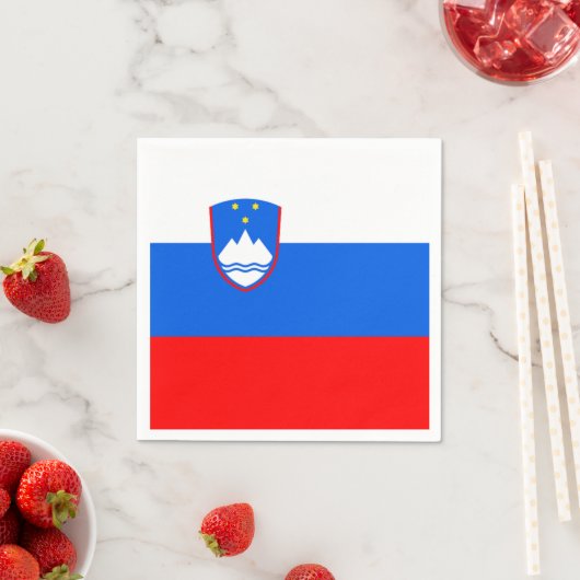 Slovenia Flag Serviette (Beispiel)