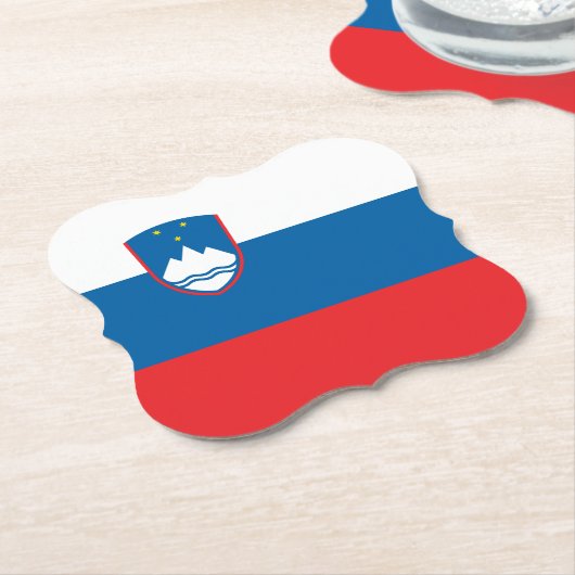 Slovenia Flag Untersetzer (angewinkelt)