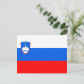 Slovenia-Flagge Postkarte (Stehend Vorderseite)