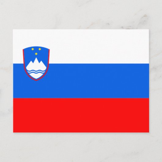 Slovenia-Flagge Postkarte (Vorderseite)