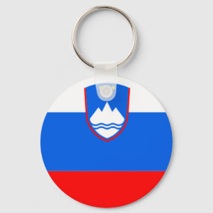 Slovenia-Flagge Schlüsselanhänger