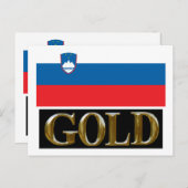 SLOVENIA GOLD POSTKARTE (Vorne/Hinten)