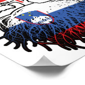 Slovenia Slovenian Canadian Canada Poster (Ecke)