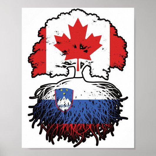 Slovenia Slovenian Canadian Canada Poster (Vorne)