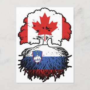 Slovenia Slovenian Canadian Canada Postkarte