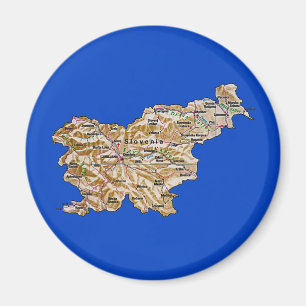 Slovenien Map Magnet